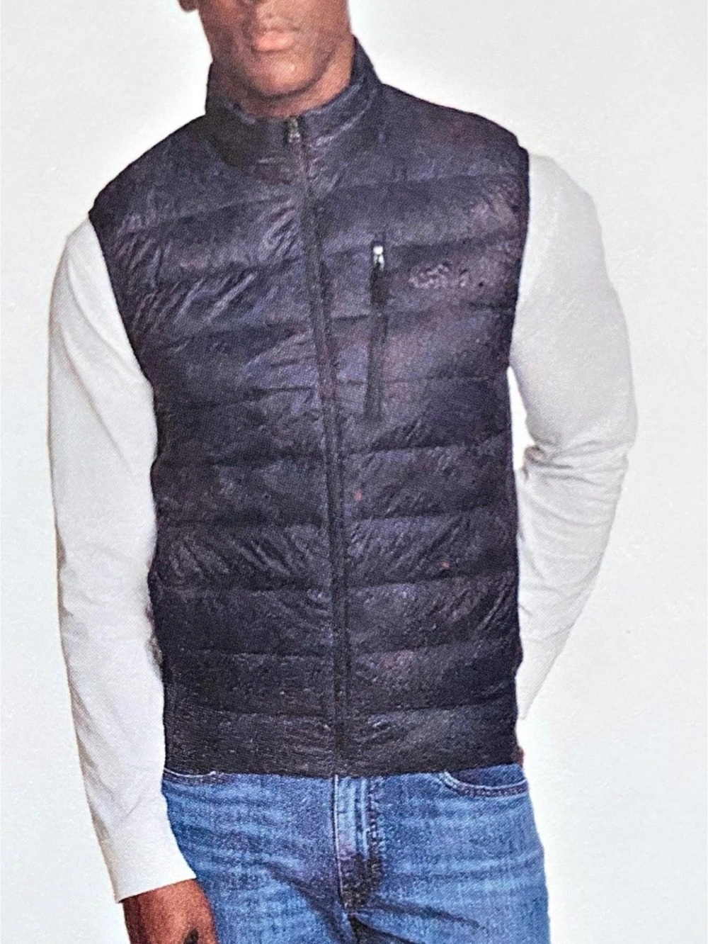 NWT- Eddie Bauer Down Puffer Vest in Blue Size Medium